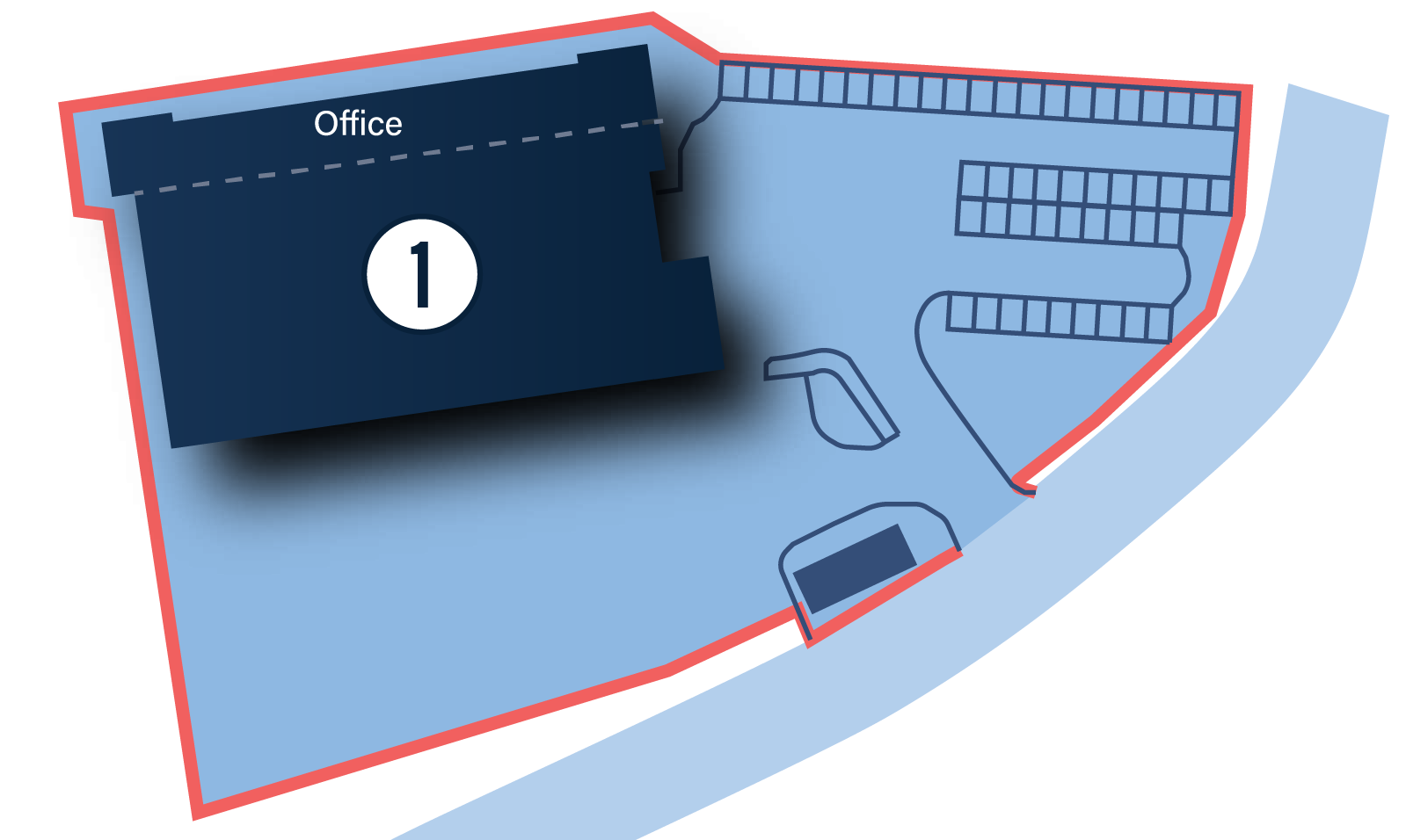 Unit One floor plan